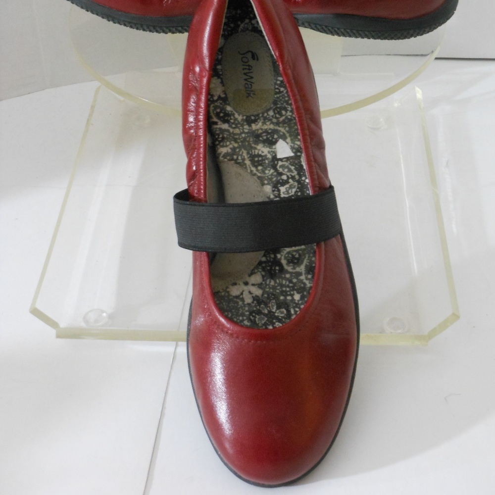 SOFT WALK BURGUNDY LEATHER SHOES SIZE 10.5 MEDIUM